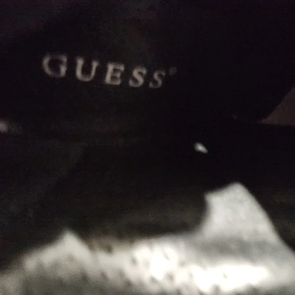GUESS By Marciano | Black Leather Tall Houston Boots Heel 7W - Picture 4 of 12
